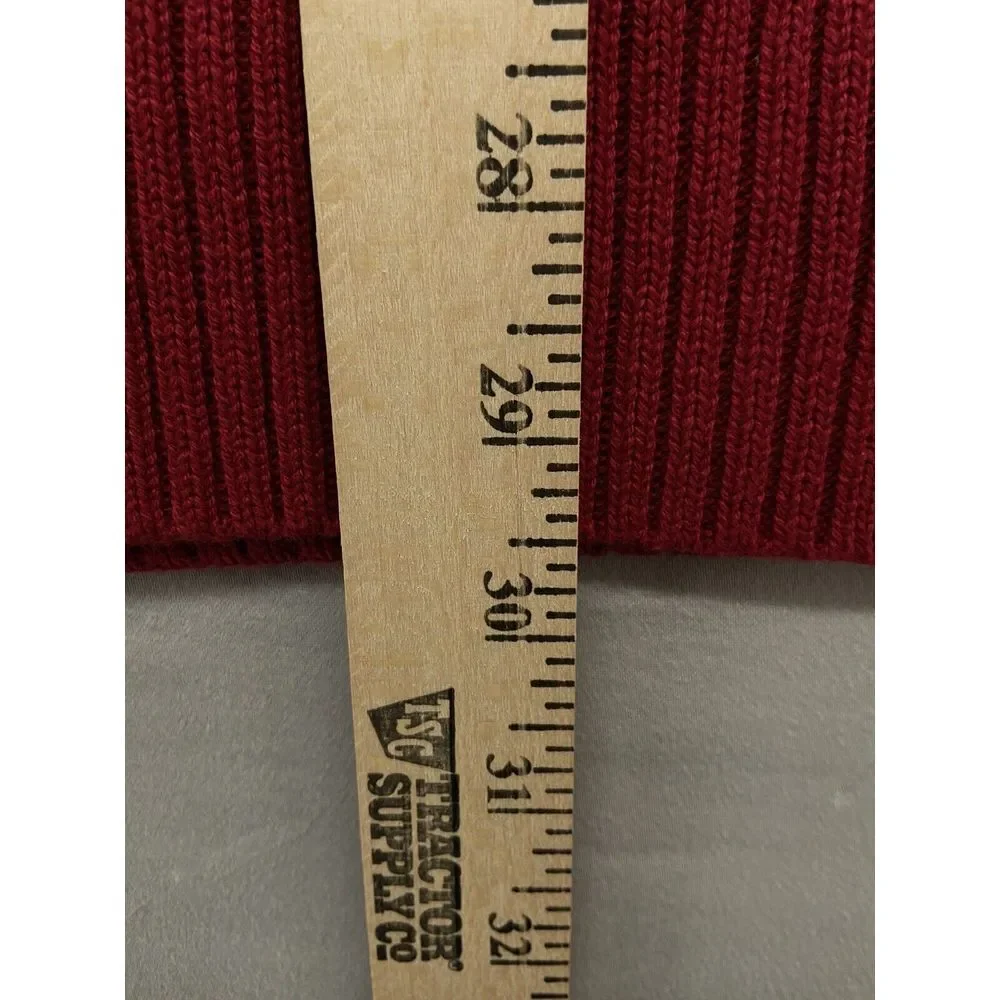 US Polo Assn Sweater‎ XL-Long Sleeve-1/4 Zip-Color Block--Red-Christmas-MSRP $70